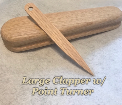 Large Clapper with Point Turner Wooden - Sewing and Quilting