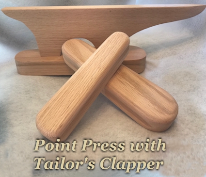 Point Press with Tailor's Clapper - Iron Sewing Quilting